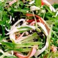 meguミ's cooksnap of when they made お弁当にも♪水菜とカニカマの塩昆布和え*.