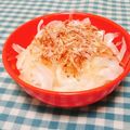 あゆまんま♪'s cooksnap of when they made 新玉ねぎのポン酢おかかあえ.