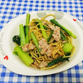 ととろ＆めい's cooksnap of when they made 挽き肉と小松菜の簡単焼きそば.