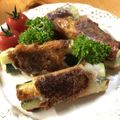 おくっち家's cooksnap of when they made 簡単☆ズッキーニの豚バラ シソ チーズ巻.