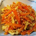 naki1227's cooksnap of when they made 胡麻油で人参の卵味噌炒め＊お弁当.