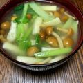 ☆さぶ☆☆'s cooksnap of when they made なめこと小松菜の味噌汁♪.
