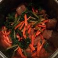 inLondon's cooksnap of when they made ほうれん草とこんにゃくのクルミ酢みそ和え.