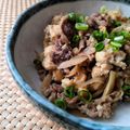 NAGANO久留米's cooksnap of when they made 牛肉とごぼうと豆腐の甘辛煮.
