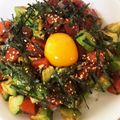 Mだす's cooksnap of when they made 焼肉のタレで簡単☆ポキ丼.