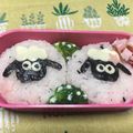 hana＊happy's cooksnap of when they made 簡単！ひつじのショーンおにぎり☆キャラ弁.