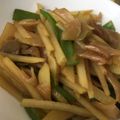 のりぴんこ's cooksnap of when they made じゃが芋消費！おつまみに良し搾菜入り炒め.