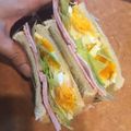 あめにゃん's cooksnap of when they made ラップで簡単！ポテサラ卵サンドイッチ.