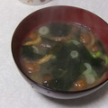 きらり流れ星's cooksnap of when they made 3種の保存キノコと乾燥わかめの味噌汁＾＾.