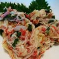 naki1227's cooksnap of when they made 新玉ねぎとカニカマ・シソのかき揚げ天.