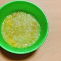 めぐまろろ's cooksnap of when they made ☆シンプルにコーンパンがゆ☆離乳食中期.
