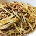 くろちちぷ's cooksnap of when they made 絶品☆豚ひき肉ともやしの炒め物.