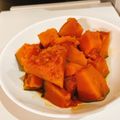 ♡ぽちすけ♡'s cooksnap of when they made フライパンで簡単！南瓜の煮物.