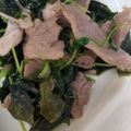 まいりゅう's cooksnap of when they made 豆苗・わかめ・豚肉の鶏がら炒め.