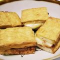 ayamiu620's cooksnap of when they made 10分で☆厚揚げの肉味噌チーズサンド.