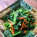 栗丸うさぎ's cooksnap of when they made 作りおきに♪ほうれん草と人参の麺つゆ炒め.