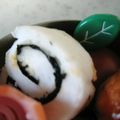 39rainbow's cooksnap of when they made はんぺんと海苔でクルクル～♫キャラ弁.