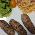 ごんべい君's cooksnap of when they made 袋とラップで！簡単手作りソーセージ♪豚♪.