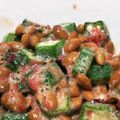 kanaco27's cooksnap of when they made ＊パパッと一品！オクラ梅納豆＊.
