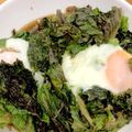 ママメイン！時々子供's cooksnap of when they made 簡単☆レタスですごもり卵～レタス大量消費.