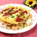 toraちゃん♪'s cooksnap of when they made オム塩焼きそば.