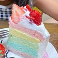 トコッリア's cooksnap of when they made レインボーケーキ.