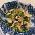 nori-kun's cooksnap of when they made さっぱりヘルシー【蒸し鶏と胡瓜の酢の物】.