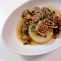 mxai's cooksnap of when they made とろとろ大根と牛すじ肉の京風煮込み.
