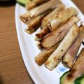 Sac’HiNa's cooksnap of when they made 餃子の皮de☆チーズの魚肉ソーセージ巻き.