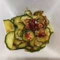 ちゅーじー's cooksnap of when they made オクラときゅうりのおかか和え.