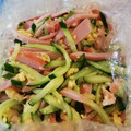桜白猫's cooksnap of when they made もやしとハムの酢のもの 卵&きゅうり入り.