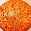 ともまま711's cooksnap of when they made 簡単☆チキンラーメンで太陽のトマト麺風♪.
