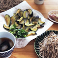 おもち丸♡'s cooksnap of when they made ナスの揚げ浸しひんやりざる蕎麦.