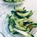 ayahoo1025's cooksnap of when they made 昆布茶で　胡瓜とセロリの浅漬け.