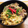 プルンバゴ's cooksnap of when they made 吉野家の牛丼にたまごをひとつ入れたよ.