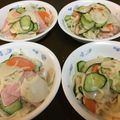 ★ななつ★'s cooksnap of when they made 新玉ねぎと大根人参ハムのひらひらサラダ♪.