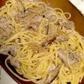 kbkstk's cooksnap of when they made 豚バラ肉deこってり味噌パスタ.