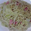 ぐるめそふと's cooksnap of when they made ♪簡単･ヘルシー!キャベツと大根の黒胡麻パスタ♪.