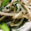 クックBLTENE☆'s cooksnap of when they made 簡単！もやしニラ炒め.
