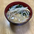 ぴかぴか厨's cooksnap of when they made もやしの溶き卵味噌汁.