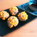 ミズタマ♪'s cooksnap of when they made レンジで簡単！華やかコーン焼売.