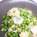 ソネチコ's cooksnap of when they made お出汁で美味しくグリンピースの卵とじ.