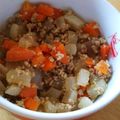 honey19's cooksnap of when they made 子供大好き♡大根と人参の味噌そぼろ煮.