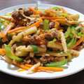 Azuzu☆'s cooksnap of when they made ひき肉で簡単　青椒肉絲.