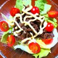 としあきゅ's cooksnap of when they made ビーフ焼肉サラダ（焼肉のタレレシピ付）.
