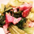Nöööla♡'s cooksnap of when they made 中華風 チンゲン菜とベーコンの炒め物.