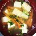 ムーミン☆ママ's cooksnap of when they made 豆腐・にんじん・油揚げの味噌汁.