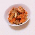 まあまま☆0403's cooksnap of when they made ナッツと雑魚入り♬人参の美肌きんぴら.