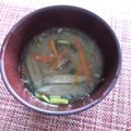 チャミくま's cooksnap of when they made 絶品☆サバ缶の味噌汁.
