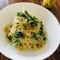 クックTAXPK4☆'s cooksnap of when they made 簡単♡ツナ・エリンギ・水菜の和風パスタ.